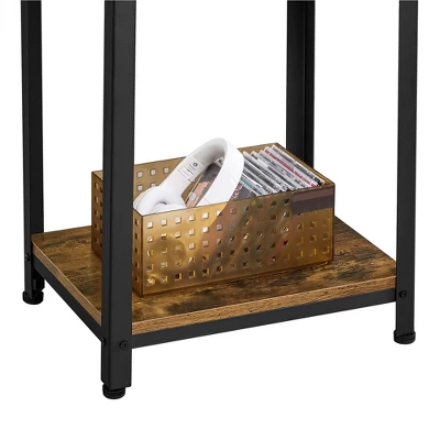 Yaheetech Tall End Table Accent Table, 30 In Industrial Side Table With Strong Wooden Shelves 5 Yaheetech Tall End Table Accent Table, 30 In Industrial Side Table With Strong Wooden Shelves - Image 5