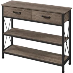Yaheetech Minimalist 3 Tier Console Table With 2-Drawers & 2-Shelves 13 Yaheetech Minimalist 3 Tier Console Table With 2-Drawers & 2-Shelves -Furniture GUEST 7ea05418 4e1c 4436 a3c5 4eef7808eb0e