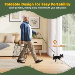 Yaheetech 20inch Tall 8 Panels Foldable Dog Playpen Puppy Fence With Door For Outdoor Indoor Use -Furniture GUEST 7f5606e1 81de 4bd0 93b1 76f6ced24bdc