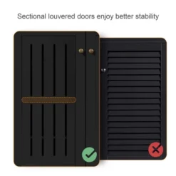 Yaheetech 4 Tier Shoe Storage Cabinet Closed Shoes Rack With Adjustable Shelves, Black -Furniture GUEST 7fd49a93 caaa 443e 9783 f07a6ed82deb