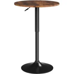 Yaheetech Adjustable Pub Round Table Counter Height Bistro Table W/ 360° Swivel MDF Tabletop 20 Yaheetech Adjustable Pub Round Table Counter Height Bistro Table W/ 360° Swivel MDF Tabletop -Furniture GUEST 7ff685ac 26db 4566 aef3 af2ff7aaa3c8