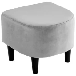 Yaheetech Fabric Upholstered Accent/Barrel Chair And Ottoman Set For Living Room -Furniture GUEST 8065bf41 0f78 43b4 8ca7 3a23c20bdc8b