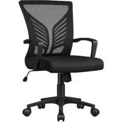 Yaheetech Adjustable Mesh Office Chair Computer Task Chair -Furniture GUEST 80e30018 1f7f 49b3 affb a86dc60e0e58