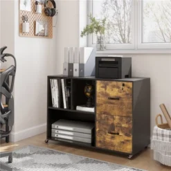 Yaheetech Mobile Letter Size Rolling File Cabinet With Drawers And Storage Shelves For Home Office -Furniture GUEST 8297fa59 4ffe 4bc5 8ef2 ed4be2fbea07