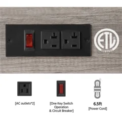 Yaheetech 4-Tier 55" Kitchen Baker's Rack With Power Outlet -Furniture GUEST 82a94377 33ab 4ead a366 4fbcb8e19aa1