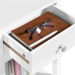 Yaheetech Wooden Bedside End Table For Living Room, Bedroom -Furniture GUEST 832667e6 ca8f 4bfa 9ce2 ec24c264ff4a
