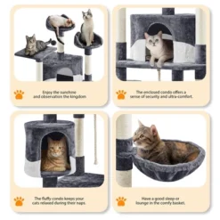 Yaheetech 79"H Large Cat Tower With Condos & Scratching Posts -Furniture GUEST 84212932 56b2 469d b247 0462e42e5543