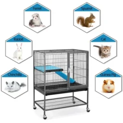 Yaheetech 34in Rolling Metal Small Animal Cage -Furniture GUEST 84c4d17a c2bd 4313 9d03 40359ce63f0b