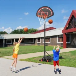 Yaheetech 32" Youth Portable Basketball Hoop For Outdoors Black -Furniture GUEST 85aa063d d308 4ebb bb05 4c53842c864d