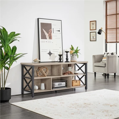 Yaheetech TV Stand For TVs Up To 65 Inch With Storage Compartments 1 Yaheetech TV Stand For TVs Up To 65 Inch With Storage Compartments