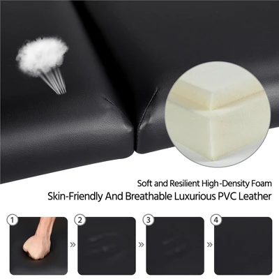 Yaheetech Portable Aluminum Massage Tables Black 5 Yaheetech Portable Aluminum Massage Tables Black - Image 5