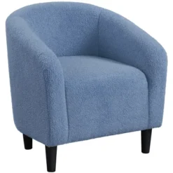 Yaheetech Upholstered Armchair Accent Barrel Chair -Furniture GUEST 8786e640 4388 4842 bfb3 2d1eec32dad3