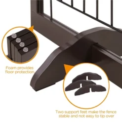 Yaheetech 34" Height Tall Pet Gate With Wood And Wire For Doorway 14 Yaheetech 34" Height Tall Pet Gate With Wood And Wire For Doorway -Furniture GUEST 8817b7c7 24a3 4315 9d54 f276bdf6bb7f