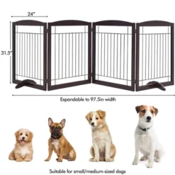 Yaheetech 31.5″ Height Pet Gate With Wood And Wire For Doorway -Furniture GUEST 88fe8afb 1462 4c4a 9587 c4ef760b545e