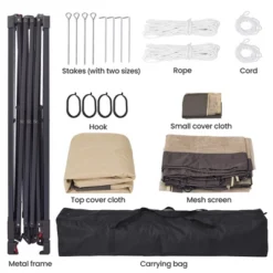 Yaheetech 11×11 FT Adjustable Pop-Up Gazebo Tent With Carry Bag & Sandbags & Guy Lines & Ground Stakes -Furniture GUEST 8acec6f0 0013 4eaf 92ec d86b5f4f4ca3