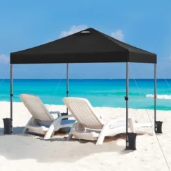 Yaheetech 10×10 FT Portable Pop Up Canopy Tent With Roller Bag