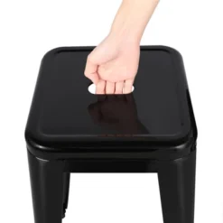 Yaheetech Set Of 4 Metal Backless Counter Height Bar Stools Stackable Chairs -Furniture GUEST 8b991179 0ebb 41b0 90cb 9448d451b961