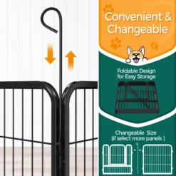 Yaheetech 6 Panels Dog Playpen Panels Metal Pet Playpen, Black 14 Yaheetech 6 Panels Dog Playpen Panels Metal Pet Playpen, Black -Furniture GUEST 8ba23ef4 22b5 4e74 aebd 135f3afca7e2
