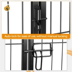 Yaheetech Heavy Duty 12 Panel Pet Playpen Dog Exercise Pen Black -Furniture GUEST 8dffd957 8fa8 4d95 9693 78ffeb7644a6