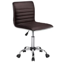 Yaheetech PU Leather Armless Office Chair Desk Chair With Wheels 22 Yaheetech PU Leather Armless Office Chair Desk Chair With Wheels -Furniture GUEST 8e340ff6 e342 4bd4 901c 3a0545637842