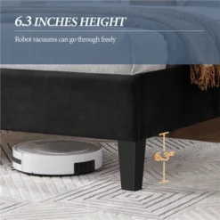 Yaheetech Upholstered Bed Frame With Built-In USB Ports -Furniture GUEST 8eb04547 6483 41ca a106 cb5e64ec6b25