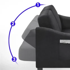 Yaheetech Upholstered Convertible Sofa Bed Futon With Adjustable Split Back 10 Yaheetech Upholstered Convertible Sofa Bed Futon With Adjustable Split Back -Furniture GUEST 8f795af9 c9a7 4ca1 a6bc db3af2facf01