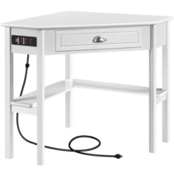 Yaheetech Corner Computer Desk Workstation With Power Outlet -Furniture GUEST 900e9cfd 1a22 473f 88e0 a4be89fe48be