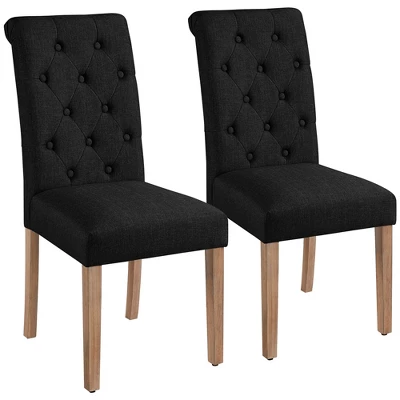 Yaheetech 2pcs Classic Fabric Upholstered Dining Chair Kitchen Chair 11 Yaheetech 2pcs Classic Fabric Upholstered Dining Chair Kitchen Chair - Image 11