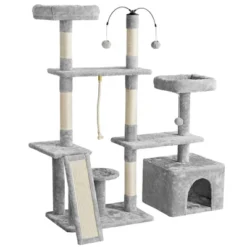 Yaheetech Multilevel Plush Cat Activity Tower With Dangling Balls -Furniture GUEST 916d7f2d 446f 4567 963f 03c4dca45171