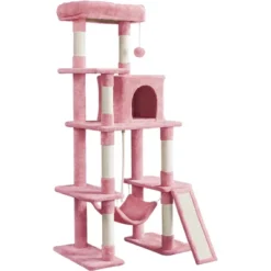 Yaheetech 63" Multilevel Plush Cat Tree With Hammock For Cats Kitchens 24 Yaheetech 63" Multilevel Plush Cat Tree With Hammock For Cats Kitchens -Furniture GUEST 9180409b aafd 4801 9381 b3e7ce5b76c5