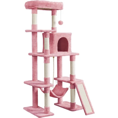 Yaheetech 63" Multilevel Plush Cat Tree With Hammock For Cats Kitchens 12 Yaheetech 63" Multilevel Plush Cat Tree With Hammock For Cats Kitchens - Image 12