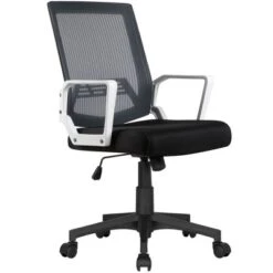 Yaheetech Adjustable Mid-Back Office Chair Computer Chair With Wheels -Furniture GUEST 92836098 f69f 47f0 aa2d 8f2f1a15d4d9