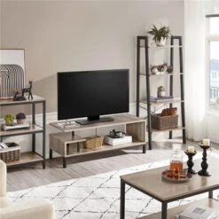 Yaheetech Free Standing TV Table Wood Elegant TV Stand Console Table -Furniture GUEST 92d5abda bad3 4c39 8366 35b344be0abb