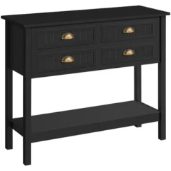 Yaheetech 4-Drawer Console Table Entryway Table -Furniture GUEST 9334accf ae25 4fca a031 d233bfca3ecc