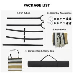 Yaheetech 2-people Hammock & Stand Set With Storage Bag 14 Yaheetech 2-people Hammock & Stand Set With Storage Bag -Furniture GUEST 93eee948 ad64 4c5b 848a a0ead40e0ba0