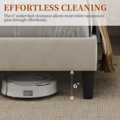 Yaheetech Upholstered Bed Frame With Charging Outlets & USB Ports 11 Yaheetech Upholstered Bed Frame With Charging Outlets & USB Ports -Furniture GUEST 945278ad bbc5 49d8 adfc 90eb80f9b954