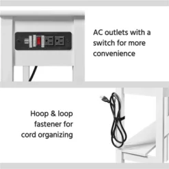 Yaheetech Corner Computer Desk Workstation With Power Outlet -Furniture GUEST 950dfaa8 4be4 4cc5 88f7 972caf47b5b8