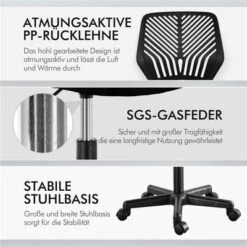 Yaheetech Adjustable Office Chair Swivel Computer Chair -Furniture GUEST 9682b952 d721 4ea3 9842 4c461f98cdb8