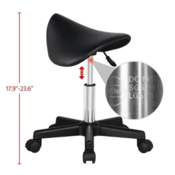 Yaheetech Rolling Saddle Stool Hydraulic Adjustable Salon Chair -Furniture GUEST 96d3a79a 80d5 4659 982c 5a9f71e47d24