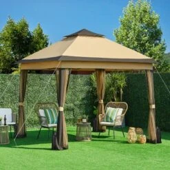Yaheetech 11×11 FT Adjustable Pop-Up Gazebo Tent With Carry Bag & Sandbags & Guy Lines & Ground Stakes -Furniture GUEST 97f5fb65 4136 4865 b42f 0272d7fde1a3