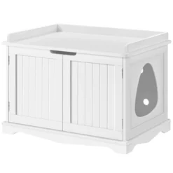 Yaheetech Large Cat Litter Box Enclosures Wooden Storage Side Table -Furniture GUEST 982afd57 e373 401e 850b 003a1d048838