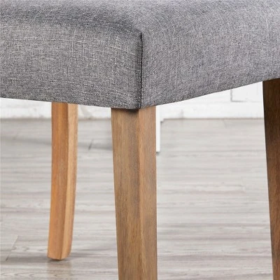 Yaheetech 2pcs Classic Fabric Upholstered Dining Chair Kitchen Chair 6 Yaheetech 2pcs Classic Fabric Upholstered Dining Chair Kitchen Chair - Image 6