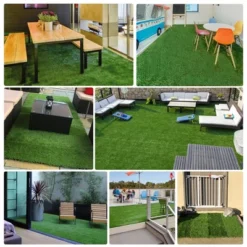 Yaheetech Artificial Grass 27PCS Indoor Outdoor Flooring Decor, Green -Furniture GUEST 995be14e 9925 4115 bee1 0fa198e9cf96