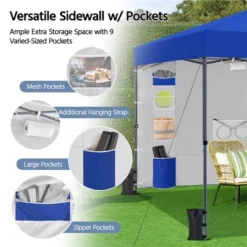 Yaheetech 8x8 Ft Pop-up Canopy With 9 Storage Pockets And Sandbags -Furniture GUEST 99776b4f 70f6 4e12 b8f4 5977a32fa598