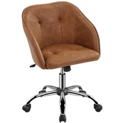 Yaheetech Velvet Desk Chair For Home Office, Soft Height Adjustable 360° Swivel Computer Chair 20 Yaheetech Velvet Desk Chair For Home Office, Soft Height Adjustable 360° Swivel Computer Chair -Furniture GUEST 9a725d02 d74a 48a1 9130 3e8510cd859b