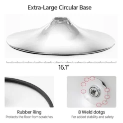 Yaheetech 2PCS Swivel Adjustable Bar Stools With Large Steel Pedestal Base For Bar Counter 18 Yaheetech 2PCS Swivel Adjustable Bar Stools With Large Steel Pedestal Base For Bar Counter -Furniture GUEST 9c7e3aa9 ee49 4ab3 add8 6609e9d92406