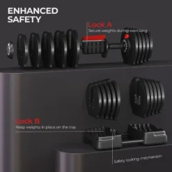 Yaheetech 2 X 2-in-1 Quick-Adjust Dumbbell Weight Set For Home Gym 11 Yaheetech 2 X 2-in-1 Quick-Adjust Dumbbell Weight Set For Home Gym -Furniture GUEST 9d72dca1 2430 4098 9426 2a8dfcc70945
