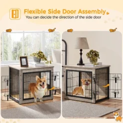 Yaheetech Industrial Multi-functional Dog Crate Furniture Wooden Dog Kennel 11 Yaheetech Industrial Multi-functional Dog Crate Furniture Wooden Dog Kennel -Furniture GUEST 9dbcfe08 c963 4c89 b44a 8d3c6ee9d7b1