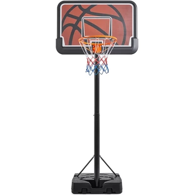 Yaheetech Portable Basketball Hoop For Teens Adults Black/Orange 4 Yaheetech Portable Basketball Hoop For Teens Adults Black/Orange - Image 4
