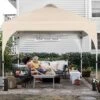 Yaheetech 10x10ft Outdoor Pop Up Canopy For Garden Patio Park Market